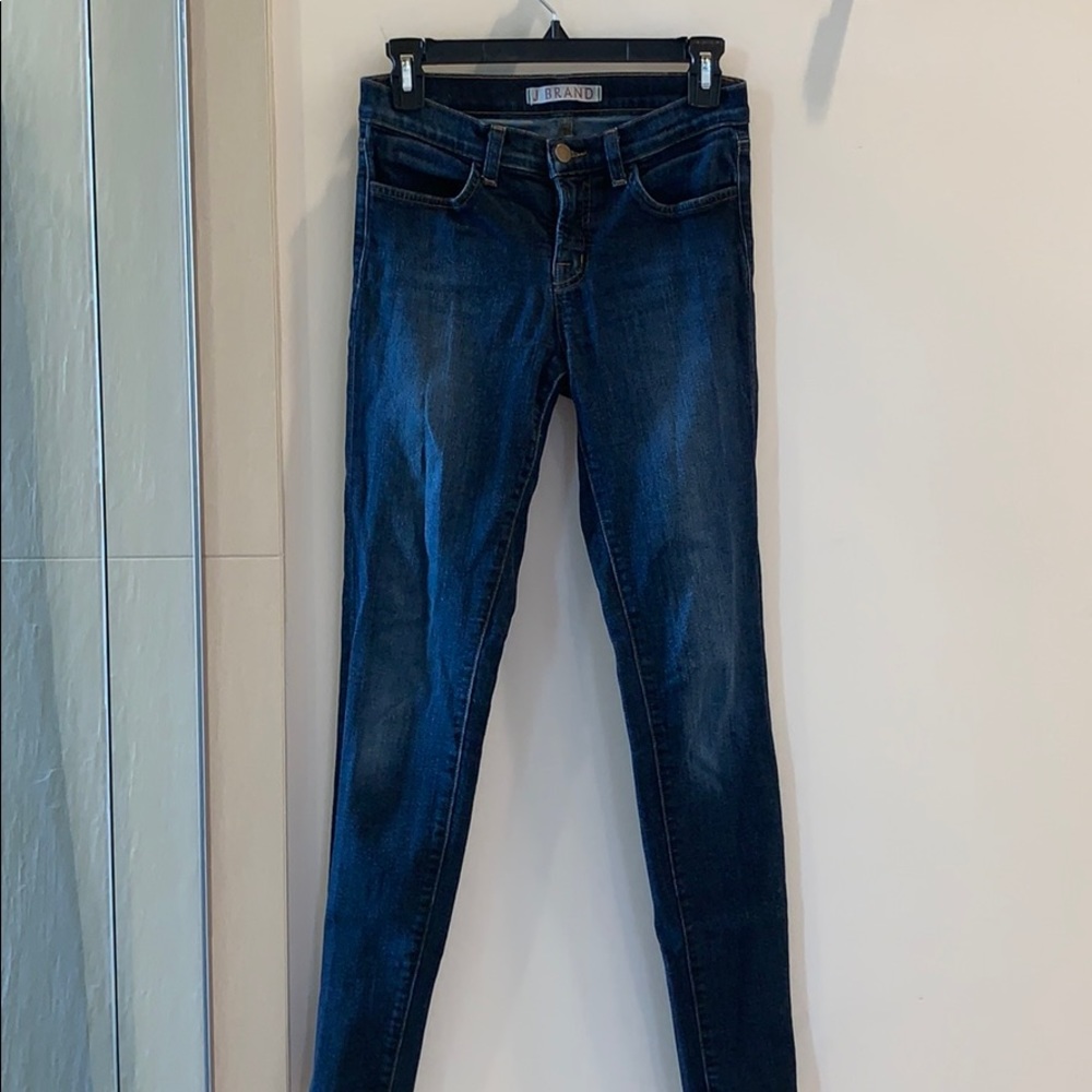J BRAND Super Skinny Stretch Dark Wash Jeans 26